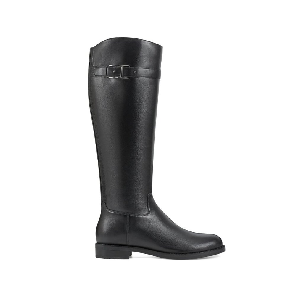 Black Leather Knee High Riding Boots Easy Spirit Aubrey Size 9.5 Wide - Picture 5 of 9